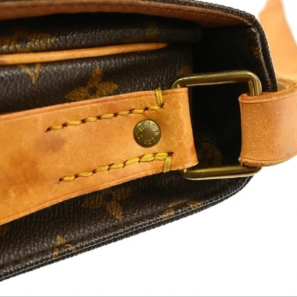 Louis Vuitton Tan and Brown Monogram Crossbody Bag PRE-OWNED - Picture 7 of 12